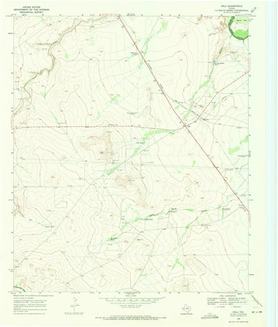 United States Geological Survey Orla, TX (1968, 24000-Scale) digital map