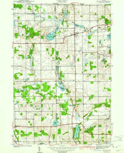 United States Geological Survey Orland, IN (1940, 24000-Scale) digital map