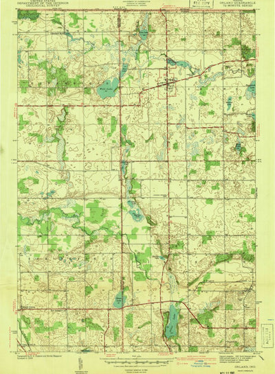 United States Geological Survey Orland, IN (1941, 24000-Scale) digital map