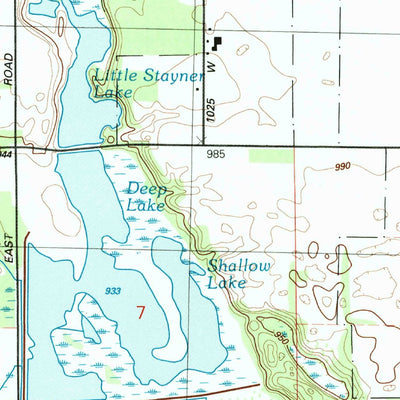 United States Geological Survey Orland, IN (1992, 24000-Scale) digital map