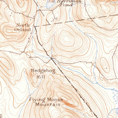 United States Geological Survey Orland, ME (1900, 62500-Scale) digital map