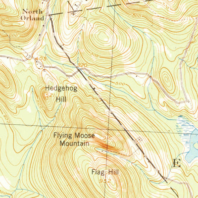 United States Geological Survey Orland, ME (1942, 62500-Scale) digital map