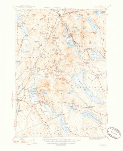 United States Geological Survey Orland, ME (1948, 62500-Scale) digital map