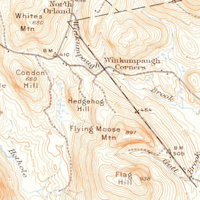 United States Geological Survey Orland, ME (1948, 62500-Scale) digital map