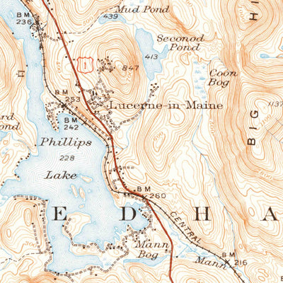 United States Geological Survey Orland, ME (1948, 62500-Scale) digital map