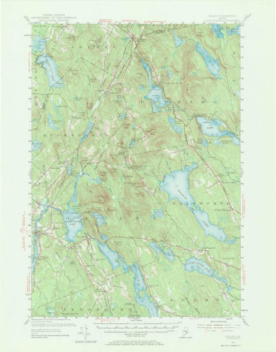 United States Geological Survey Orland, ME (1955, 62500-Scale) digital map