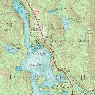 United States Geological Survey Orland, ME (1955, 62500-Scale) digital map