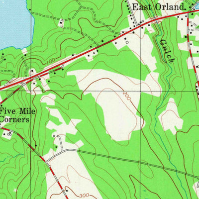 United States Geological Survey Orland, ME (1982, 24000-Scale) digital map