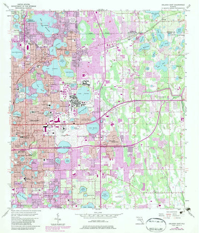 United States Geological Survey Orlando East, FL (1956, 24000-Scale) digital map