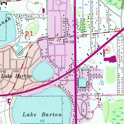 United States Geological Survey Orlando East, FL (1956, 24000-Scale) digital map