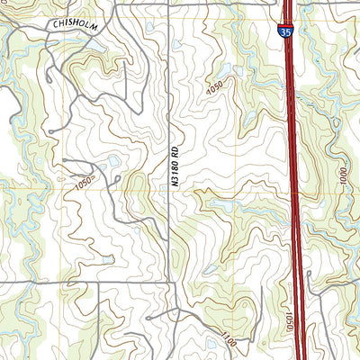 United States Geological Survey Orlando East, OK (2022, 24000-Scale) digital map
