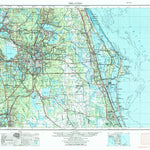 United States Geological Survey Orlando, FL (1955, 250000-Scale) digital map