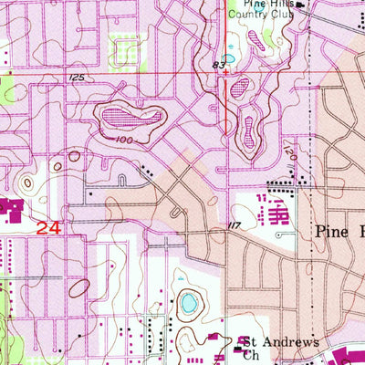 United States Geological Survey Orlando West, FL (1956, 24000-Scale) digital map