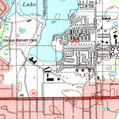 United States Geological Survey Orlando West, FL (1995, 24000-Scale) digital map