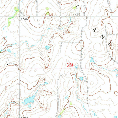 United States Geological Survey Orlando West, OK (1974, 24000-Scale) digital map