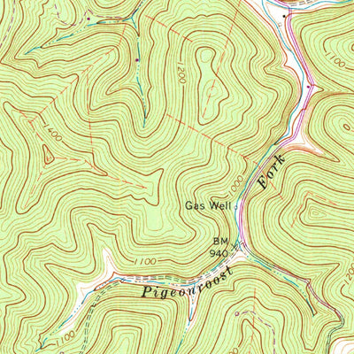 United States Geological Survey Orlando, WV (1965, 24000-Scale) digital map