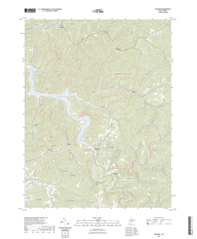 United States Geological Survey Orlando, WV (2023, 24000-Scale) digital map