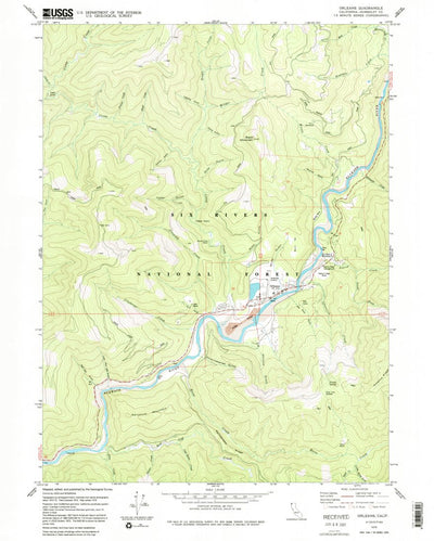 United States Geological Survey Orleans, CA (1978, 24000-Scale) digital map