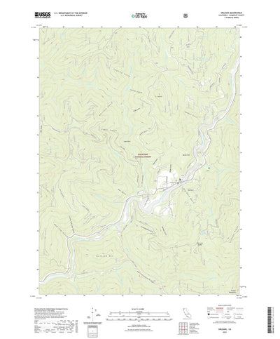 United States Geological Survey Orleans, CA (2022, 24000-Scale) digital map