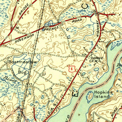 United States Geological Survey Orleans, MA (1944, 31680-Scale) digital map