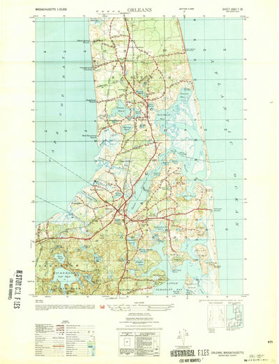 United States Geological Survey Orleans, MA (1946, 25000-Scale) digital map