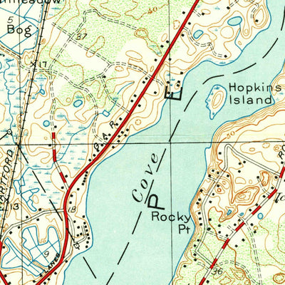 United States Geological Survey Orleans, MA (1946, 25000-Scale) digital map