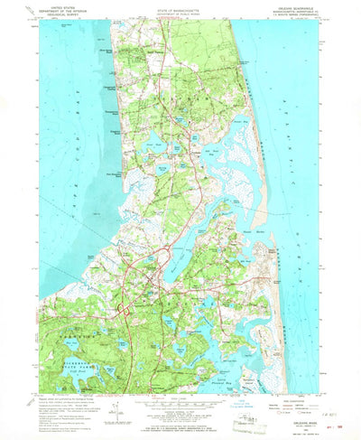 United States Geological Survey Orleans, MA (1962, 24000-Scale) digital map