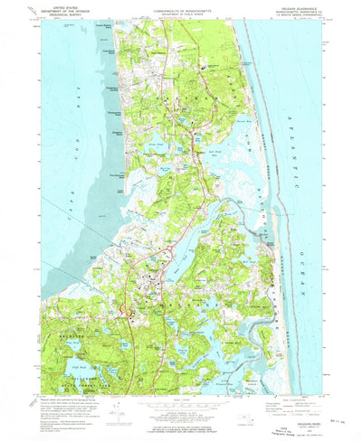 United States Geological Survey Orleans, MA (1974, 24000-Scale) digital map
