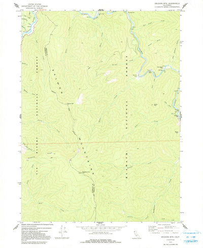 United States Geological Survey Orleans Mountain, CA (1974, 24000-Scale) digital map