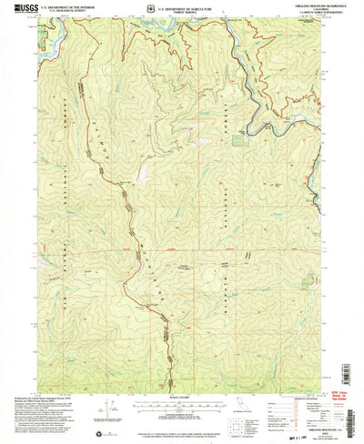 United States Geological Survey Orleans Mountain, CA (2001, 24000-Scale) digital map