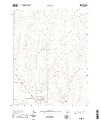 United States Geological Survey Orleans, NE (2021, 24000-Scale) digital map