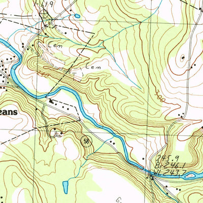 United States Geological Survey Orleans, VT (1986, 24000-Scale) digital map