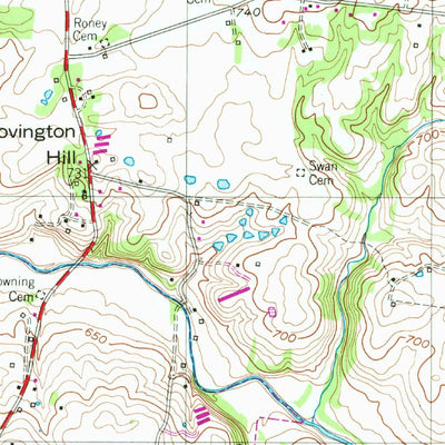 United States Geological Survey Orlinda, TN (1953, 24000-Scale) digital map