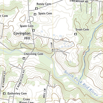 United States Geological Survey Orlinda, TN (2022, 24000-Scale) digital map