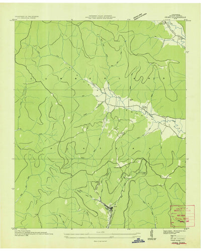 United States Geological Survey Orme, TN (1936, 24000-Scale) digital map