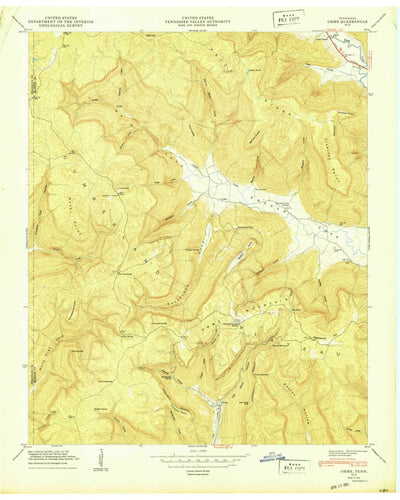 United States Geological Survey Orme, TN (1950, 24000-Scale) digital map