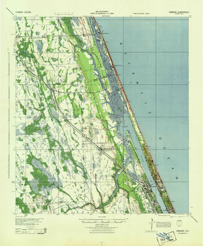 United States Geological Survey Ormond, FL (1944, 62500-Scale) digital map