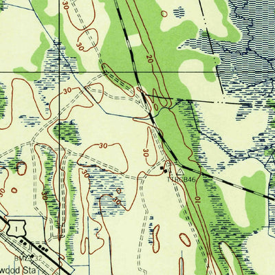 United States Geological Survey Ormond, FL (1944, 62500-Scale) digital map