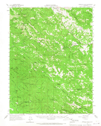 United States Geological Survey Ornbaun Valley, CA (1960, 62500-Scale) digital map
