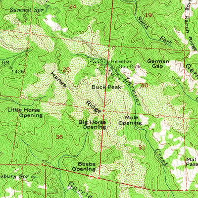 United States Geological Survey Ornbaun Valley, CA (1960, 62500-Scale) digital map
