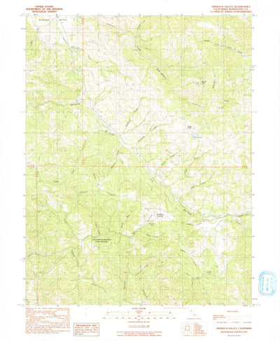 United States Geological Survey Ornbaun Valley, CA (1991, 24000-Scale) digital map