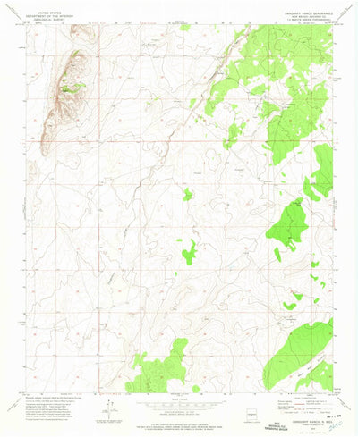 United States Geological Survey Orndorff Ranch, NM (1972, 24000-Scale) digital map
