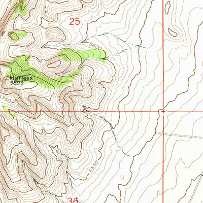 United States Geological Survey Orndorff Ranch, NM (1972, 24000-Scale) digital map