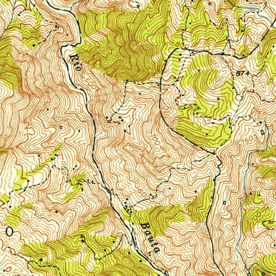 United States Geological Survey Orocovis, PR (1952, 30000-Scale) digital map