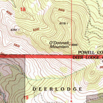 United States Geological Survey Orofino Creek, MT (1996, 24000-Scale) digital map