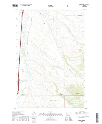 United States Geological Survey Orofino Creek, MT (2020, 24000-Scale) digital map