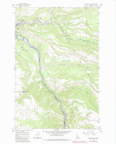United States Geological Survey Orofino East, ID (1967, 24000-Scale) digital map