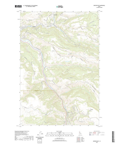 United States Geological Survey Orofino East, ID (2020, 24000-Scale) digital map