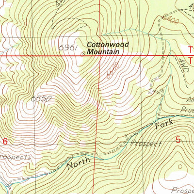 United States Geological Survey Orofino Mountain, MT (1989, 24000-Scale) digital map