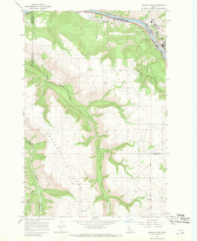 United States Geological Survey Orofino West, ID (1967, 24000-Scale) digital map